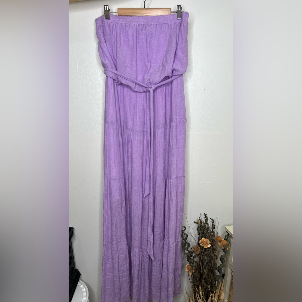 Sweet Lovely by Jen Lilac Bandeau Max Dress